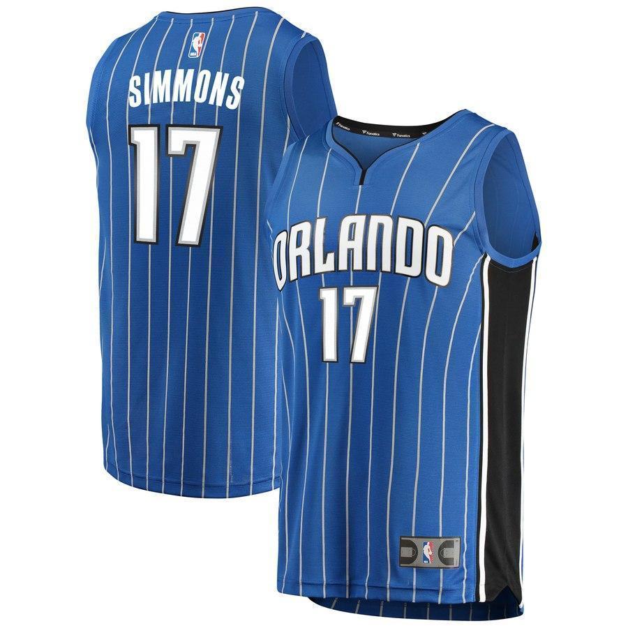 17-Jonathon Simmons Orlando Magic  Jersey - Icon Edition – Blue
