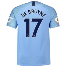 Load image into Gallery viewer, 17-Kevin De Bruyne Manchester City 2018-19 Home Player Jersey – Blue