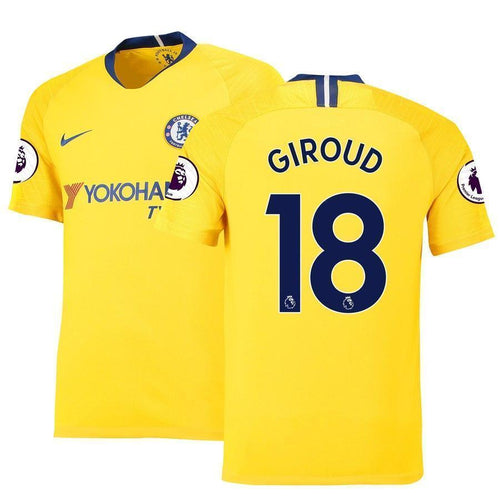 18-Olivier Giroud Chelsea 2018-19 Away Stadium Player Jersey – Yellow