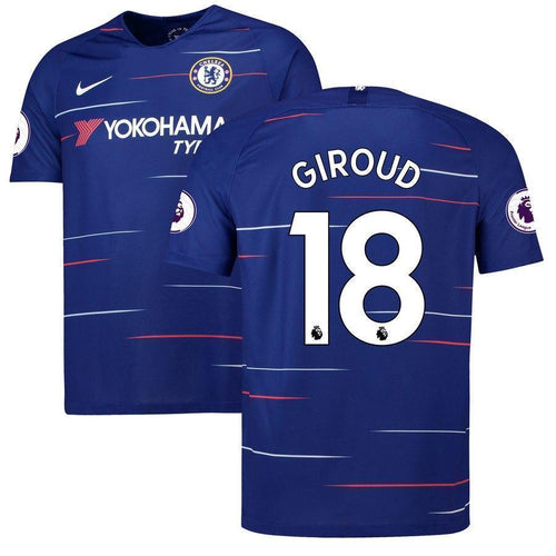 18-Olivier Giroud Chelsea 2018-19 Home Player Jersey – Blue