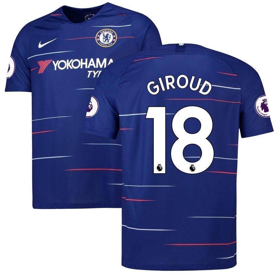 18-Olivier Giroud Chelsea 2018-19 Home Player Jersey – Blue