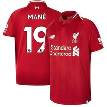 Load image into Gallery viewer, 19-Sadio Mané Liverpool New Balance Youth 2018-19 Home Player Jersey – Red