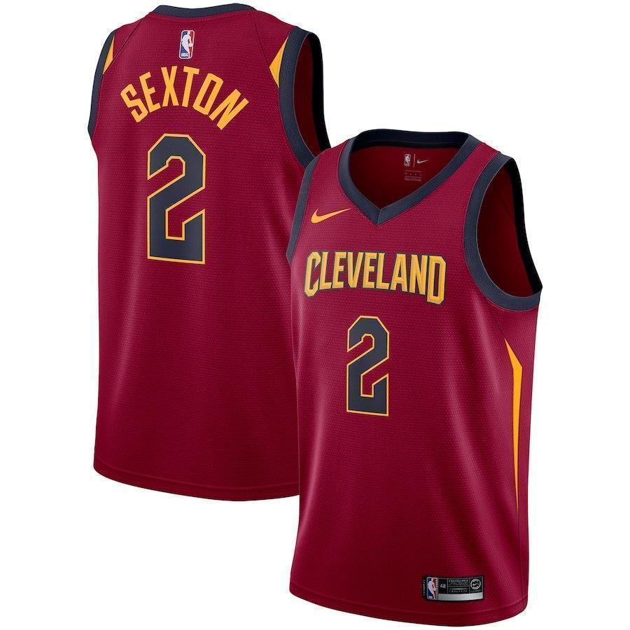 2-Cleveland Cavaliers Collin Sexton Men's Swingman Jersey - Wine