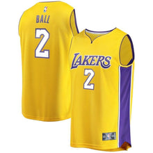 Load image into Gallery viewer, 2-Lonzo Ball Los Angeles Lakers  Jersey Gold - Icon Edition