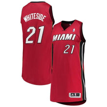 Load image into Gallery viewer, 21-Hassan Whiteside Miami Heat  Authentic Jersey - Red