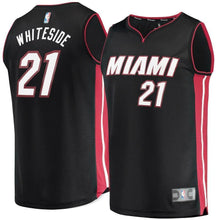 Load image into Gallery viewer, 21-Hassan Whiteside Miami Heat Jersey Black - Icon Edition