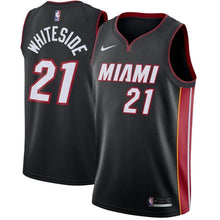 Load image into Gallery viewer, 21-Hassan Whiteside Miami Heat Swingman Jersey Black - Icon Edition