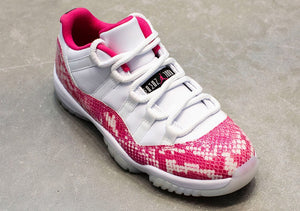 The Air Jordan Low  Pink Snake Skin 11s 2019