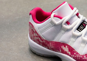 The Air Jordan Low  Pink Snake Skin 11s 2019