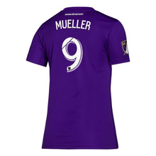 Load image into Gallery viewer, Chris Mueller Orlando City SC Women's 2019 Bring The Noise Player Jersey – Purple