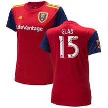 Load image into Gallery viewer, Justen Glad Real Salt Lake Women's 2018 Primary Player Jersey – Red