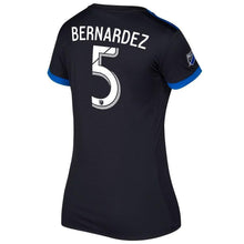 Load image into Gallery viewer, Victor Bernardez San Jose Earthquakes Women's 2017/18 Primary  Jersey - Black