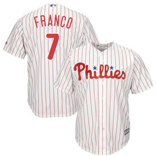 Load image into Gallery viewer, Maikel Franco Philadelphia Phillies Majestic Official Cool Base Player Jersey-Scarlet/White